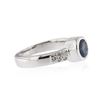 Image 2 : 14KT White Gold 1.12 ctw Sapphire and Diamond Ring
