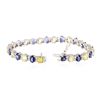 Image 3 : 14KT White Gold 16.52 ctw Sapphire and Diamond Bracelet