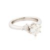 Image 2 : 14KT White Gold 1.10 ctw Diamond Ring