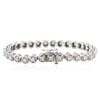 Image 2 : 14KT White Gold 3.26 ctw Diamond Tennis Bracelet