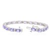 Image 3 : 14KT White Gold 9.03 ctw Tanzanite and Diamond Bracelet