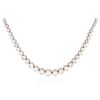 Image 1 : 14KT White Gold 8.53 ctw Diamond Necklace