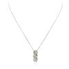 Image 2 : 14KT White Gold 0.84 ctw Diamond Pendant With Chain