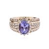 Image 1 : 14KT Rose Gold 2.33 ctw Tanzanite and Diamond Ring