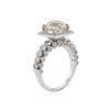 Image 3 : 18KT White Gold 3.57 ctw Diamond Ring