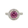 Image 1 : 18KT Two-Tone Gold GIA Certified 2.12 ctw Pink Sapphire and Diamond Ring