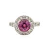 18KT Two-Tone Gold GIA Certified 2.12 ctw Pink Sapphire and Diamond Ring