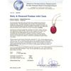 Image 3 : 14KT Yellow Gold 71.80 ctw Ruby and Diamond Pendant With Chain