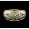 14KT Yellow Gold 0.18 ctw Diamond Ring