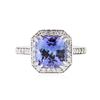 Image 1 : 14KT White Gold 3.26 ctw Tanzanite and Diamond Ring