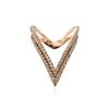 Image 1 : 14KT Rose Gold 1.08 ctw Diamond Ring
