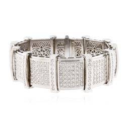 14KT White Gold 5.95 ctw Diamond Bracelet