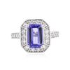 Image 1 : 14KT White Gold 2.41 ctw Tanzanite and Diamond Ring