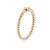 Image 3 : 14KT Rose Gold 0.09 ctw Diamond Ring