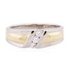 Image 1 : 18KT Two-Tone Gold 0.30 ctw Diamond Ring