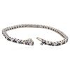Image 3 : 14KT White Gold 1.28 ctw Tanzanite and Diamond Bracelet