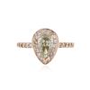 Image 1 : 14KT Rose Gold 1.19 ctw Fancy Green Diamond Ring