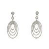 Image 1 : 14KT White Gold 2.98 ctw Diamond Earrings