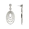 Image 2 : 14KT White Gold 2.98 ctw Diamond Earrings