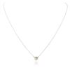Image 1 : 14KT White Gold 0.41 ctw Diamond Necklace