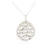 Image 2 : 14KT White Gold 0.52 ctw Diamond Pendant With Chain