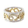 Image 2 : 18KT Two-Tone Gold 0.71 ctw Diamond Ring