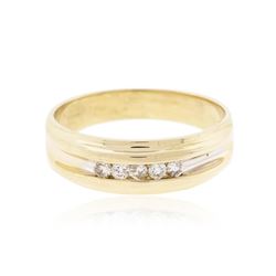 14KT Yellow Gold 0.25 ctw Diamond Ring