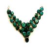 Image 1 : Sterling Silver .925 Emerald Beryl Necklace ctw
