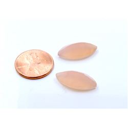 15 ct & up Chalcedony Loose Stone (15.12) 2Pcs