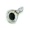 Image 3 : Sterling Silver .925 Cabochon Onyx Pendant