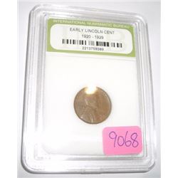 1943-P WORLD WAR II EMERGENCY ISSUE-STEEL PENNY *CERTIFIED BY INB-INTERNATIONAL NUMISMATIC BUREAU* N