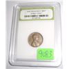 Image 1 : 1927-P *PHILADELPHIA MINT* LINCOLN WHEAT PENNY *CERTIFIED BY INB-INTERNATIONAL NUMISMATIC BUREAU* NI