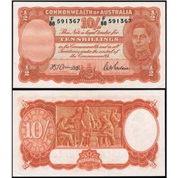 1942 Armitage/McFarlane KGV Ten Shilling Note