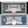 Image 1 : 1941 KGVI Armitage/ McFarlane & 1954 QEII Coombs/ Wilson C'Wealth Five Pound Notes - VG - gFine