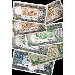 Group of Australian Pre Decimal Banknotes