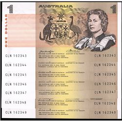 1976 Knight/Wheeler QEII One Dollar Consecutive Run of 7