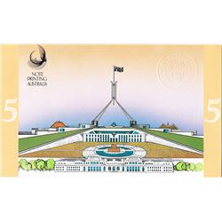 1992 Fraser/Cole 1st and Last Five Dollar Banknote Folder