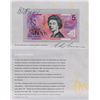 Image 2 : 1996 Five Dollar Banknote Folder - Deluxe Signatures