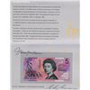 Image 3 : 1996 Five Dollar Banknote Folder - Deluxe Signatures