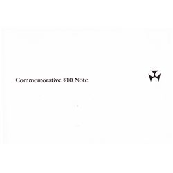 1988 BiCentenary $10 AA 09 Banknote Folder