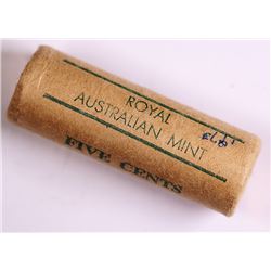 1973 Australian Five Cent RAM Roll