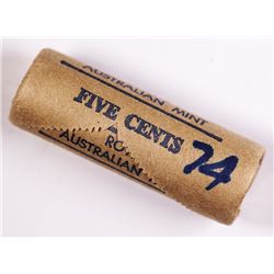 1974 Australian Five Cent RAM Roll