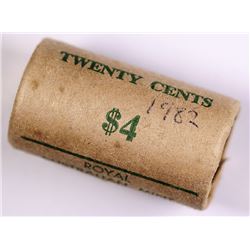 1982 Australian Twenty Cent RAM Roll