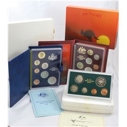 Australian Proof Sets - 1982, 1986 & 1989