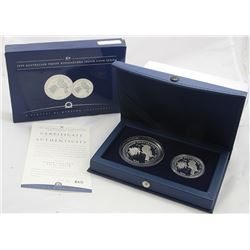 1999 Perth Mint 1oz & 2oz Proof Kookaburra Collection, P100 Mark