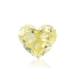 .49ct Fancy Greenish Yellow, Heart Shape, SI1 Clarity