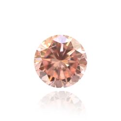 .54ct Fancy Brownish Orangy Pink, Round Shape, I1 Clarity