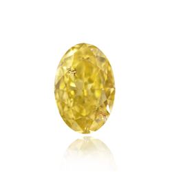 .81ct Fancy Intense Greenish Yellow, Oval Shape