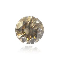 1.01ct Fancy Dark Gray, Round Shape, I2 Clarity
