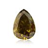 2.57ct Fancy Dark Brown-Greenish Yellow, Pear Shape, SI2 Clarity